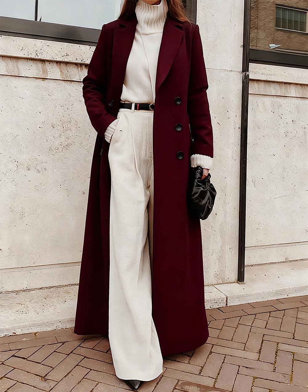 2025 Autumn/Winter Women s Long Wool Coat - Solid Color, Warm, Mid-length for Commute XL
2025 Autumn/Winter Women s Long Wool Coat - Solid Color, Warm, Mid-length for Commute XL