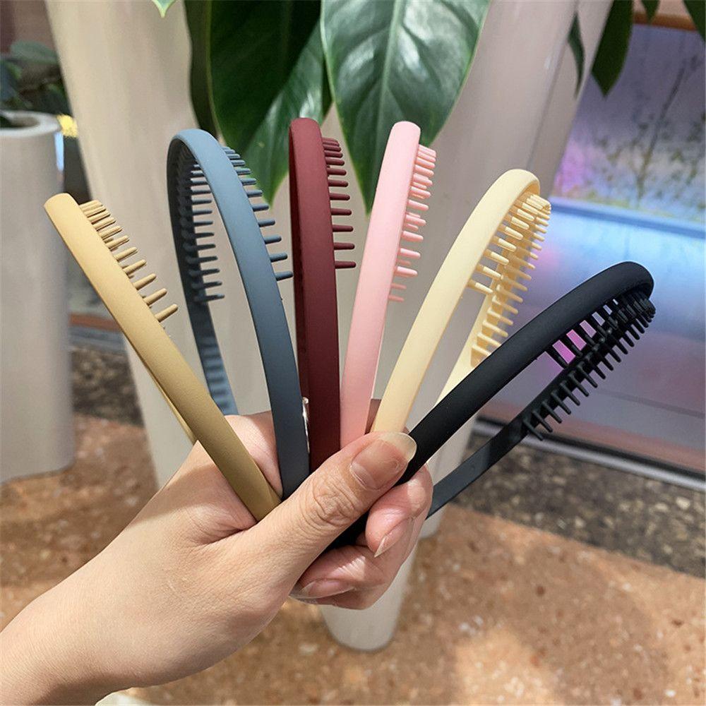 Hair Accessories Solid Color Matte Headband Non-slip Toothed Hair Band вина червоного кольору
Hair Accessories Solid Color Matte Headband Non-slip Toothed Hair Band вина червоного кольору