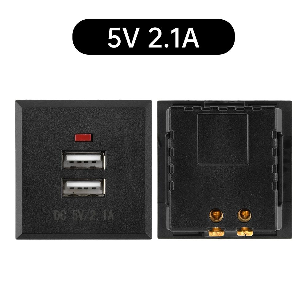 5V 2.1A Dual USB Power Socket Embedded USB Desktop Receptacle AC Power Charging Module QC Fast Charging Interface Socket чорний
5V 2.1A Dual USB Power Socket Embedded USB Desktop Receptacle AC Power Charging Module QC Fast Charging Interface Socket чорний