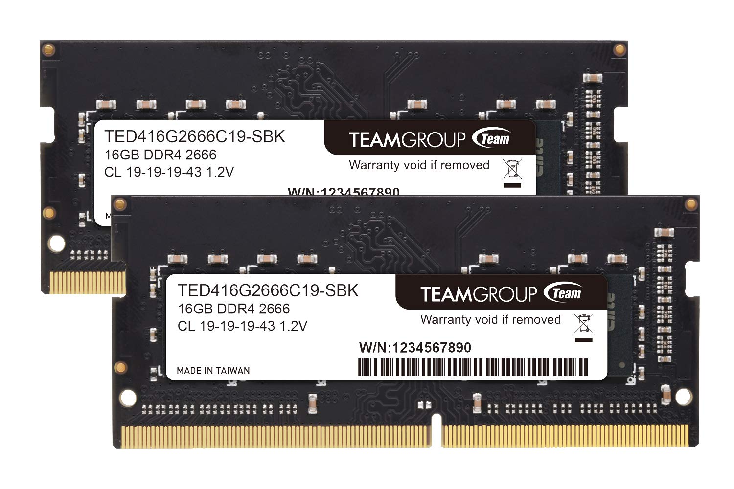 Team Laptop Memory DDR4 2666MHz 16GBx2 Disc Set 32GBkit Lifetime Warranty in Japan SO-DIMM PC4-21300
Team Laptop Memory DDR4 2666MHz 16GBx2 Disc Set 32GBkit Lifetime Warranty in Japan SO-DIMM PC4-21300