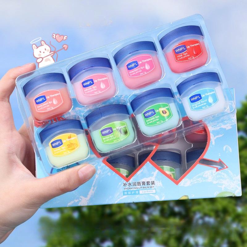 Вазелиновый бальзам для губ 4/6/8 шт. Увлажняющий бальзам для губ Увлажняющая основа для помады Макияж Натуральный растительный против трещин на губах 8pcs/Set
Вазелиновый бальзам для губ 4/6/8 шт. Увлажняющий бальзам для губ Увлажняющая основа для помады Макияж Натуральный растительный против трещин на губах 8pcs/Set