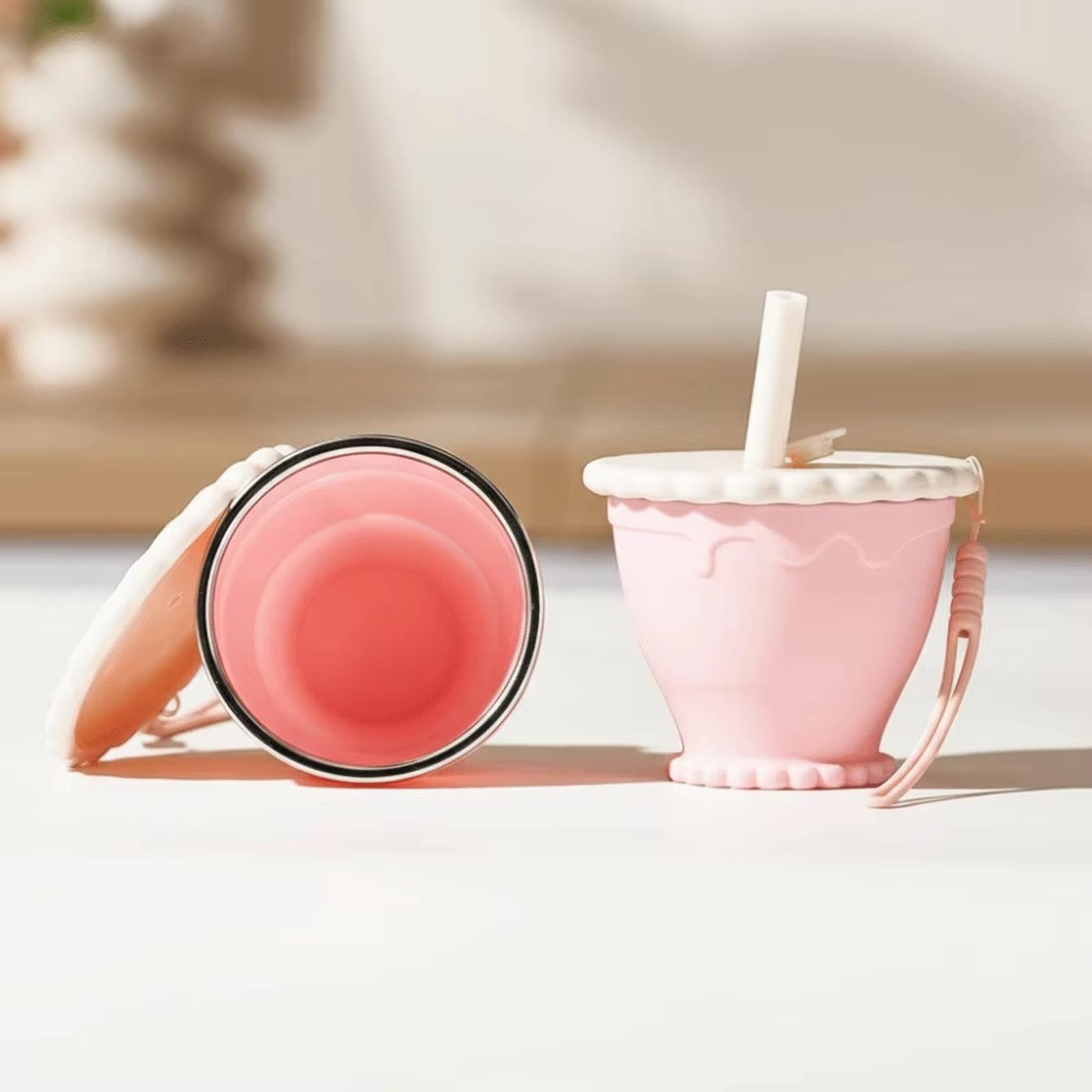 Portable Foldable Silicone Travel Cup with Lid and Straw Lightweight Collapsible Outdoor Camping Toothbrush Cup for Men and Women one size рожевий
Portable Foldable Silicone Travel Cup with Lid and Straw Lightweight Collapsible Outdoor Camping Toothbrush Cup for Men and Women one size рожевий