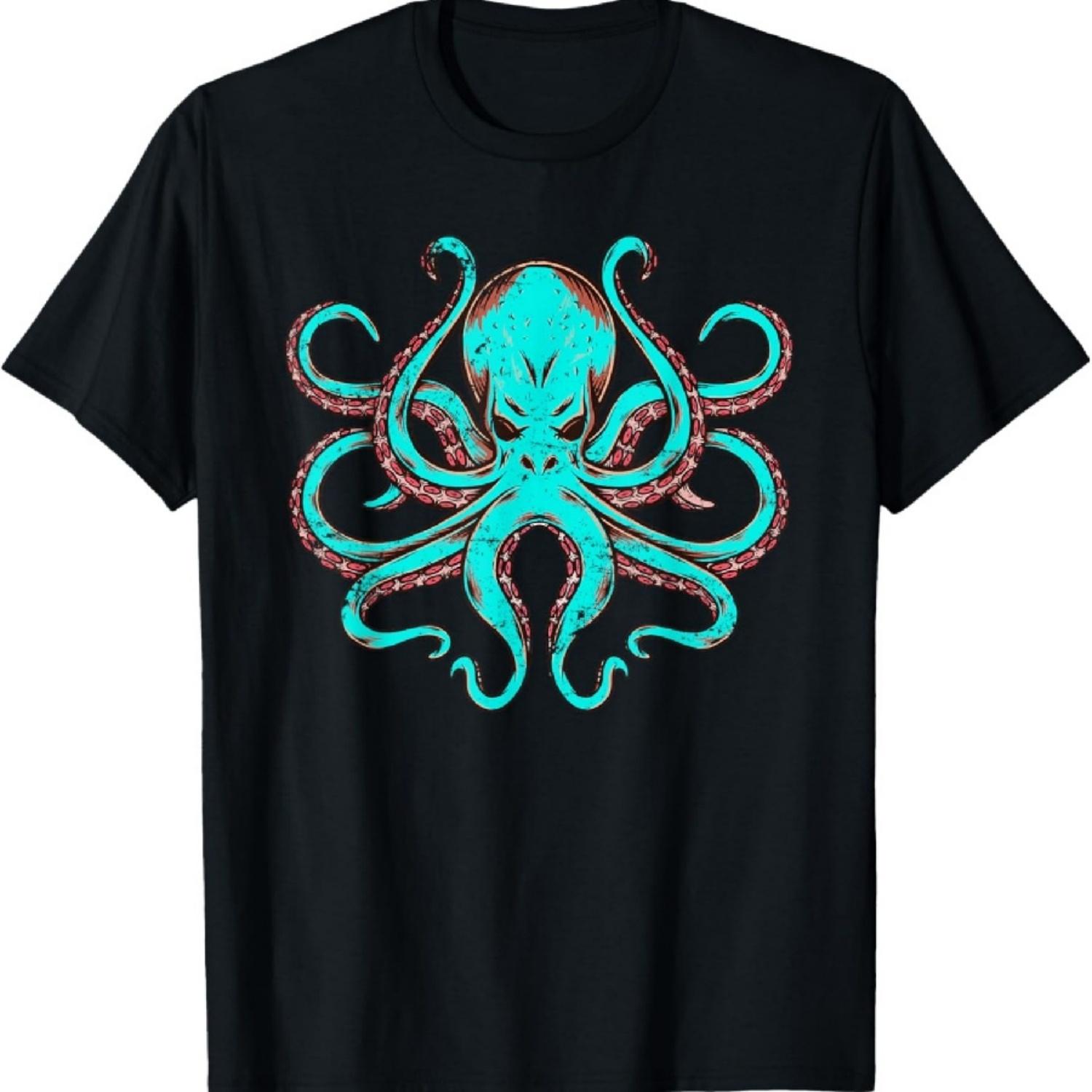 Kraken Octopus T-Shirt - Unisex-Adults, Black, Small, Short Sleeve, Modern, Graphic, Casual, All Seasons, Ocean Theme XXXXXL чёрный
Kraken Octopus T-Shirt - Unisex-Adults, Black, Small, Short Sleeve, Modern, Graphic, Casual, All Seasons, Ocean Theme XXXXXL чёрный