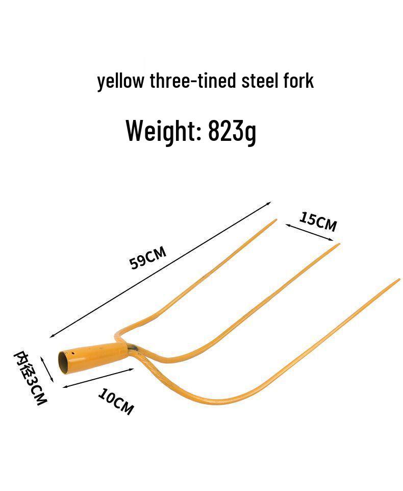 Multipurpose Manganese Steel Fork: 3-Tine, 4-Tine, Rebar, Grass, Straw, Solid, Thickened Design
Multipurpose Manganese Steel Fork: 3-Tine, 4-Tine, Rebar, Grass, Straw, Solid, Thickened Design