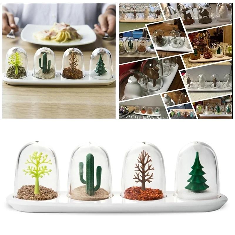 4PCS/Set Plants Animal Decor Kitchen Spice Storage Bottle Seasoning Box Jars Salt Pepper Cumin Powder Condiment Bottles B
4PCS/Set Plants Animal Decor Kitchen Spice Storage Bottle Seasoning Box Jars Salt Pepper Cumin Powder Condiment Bottles B