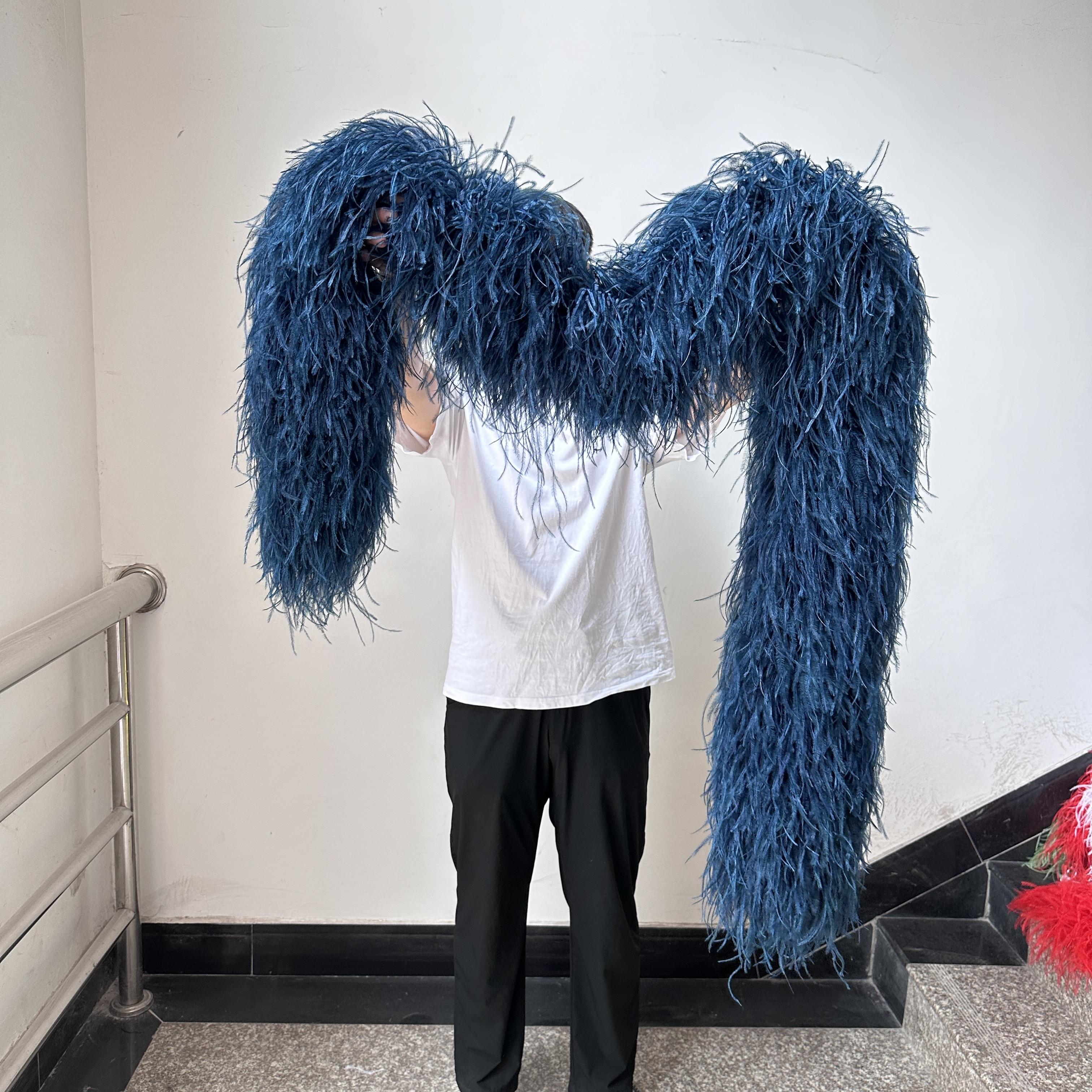 DIY 2 6 10 30 35Ply Thick Ostrich Feathers Boa High Quality Real Ostrich Feather Shawl for Wedding Dress Decoration Plumes Scarf 2Ply 2m темно-синього кольору
DIY 2 6 10 30 35Ply Thick Ostrich Feathers Boa High Quality Real Ostrich Feather Shawl for Wedding Dress Decoration Plumes Scarf 2Ply 2m темно-синього кольору