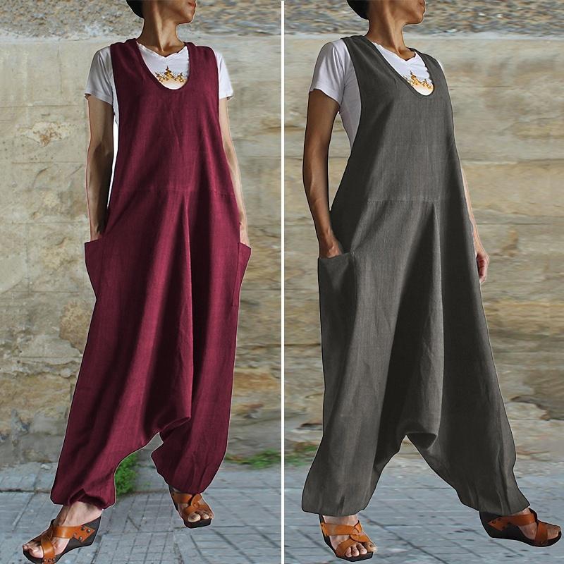 Ромперс женщин Jumpsuit Drop Crotch Overalls случайные твердые Гарем Брюки Baggy Playsuits S-5XL
Ромперс женщин Jumpsuit Drop Crotch Overalls случайные твердые Гарем Брюки Baggy Playsuits S-5XL