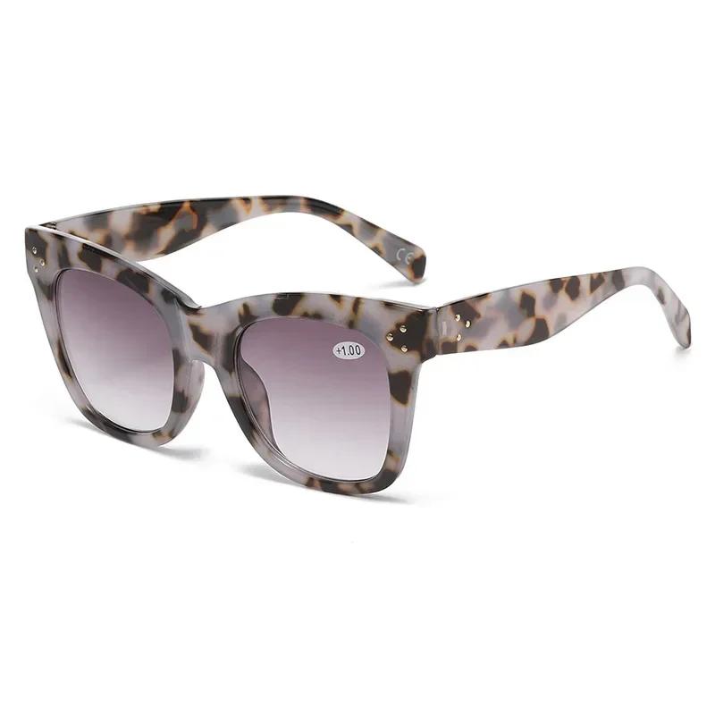 Retro Oversized Frame Progressive Color Women s Presbyopia Glasses HD Luxury Gray Tea Leaf Lenses Sunscreen Reading Glasses +100
Retro Oversized Frame Progressive Color Women s Presbyopia Glasses HD Luxury Gray Tea Leaf Lenses Sunscreen Reading Glasses +100