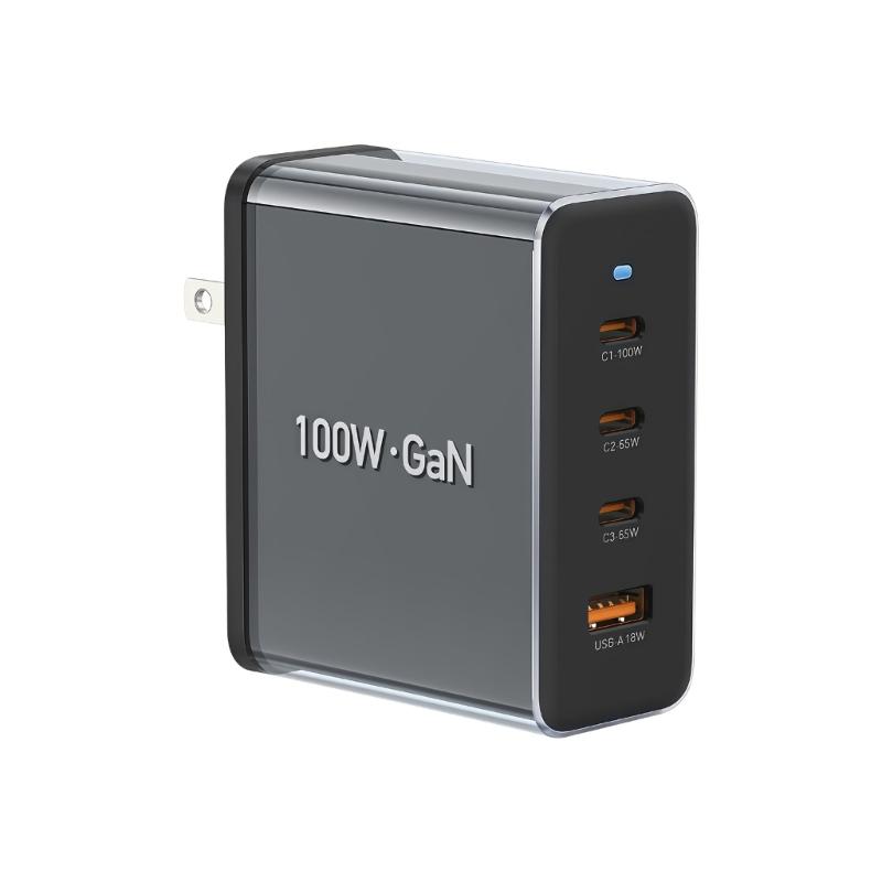 100W USB C Power Adapter With 4 Port Aluminum Alloy Fast Charging Adapter For Laptop Phones Tablets Power Adapter 1
100W USB C Power Adapter With 4 Port Aluminum Alloy Fast Charging Adapter For Laptop Phones Tablets Power Adapter 1