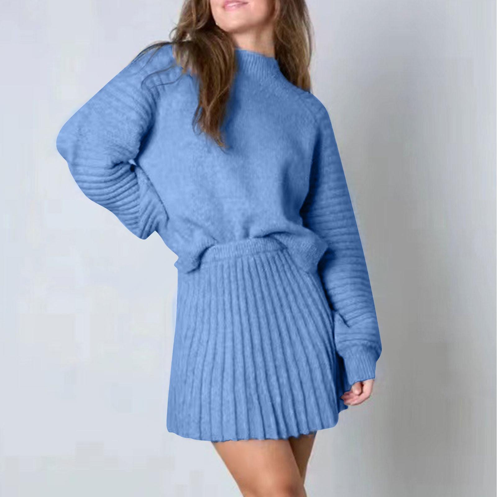 Женский комплект из плиссированной трикотажной юбки, комплект из 2 предметов, топ с длинными рукавами, комплект из плиссированной юбки, свитер, спортивный костюм, осенне-зимние наряды XL
Женский комплект из плиссированной трикотажной юбки, комплект из 2 предметов, топ с длинными рукавами, комплект из плиссированной юбки, свитер, спортивный костюм, осенне-зимние наряды XL