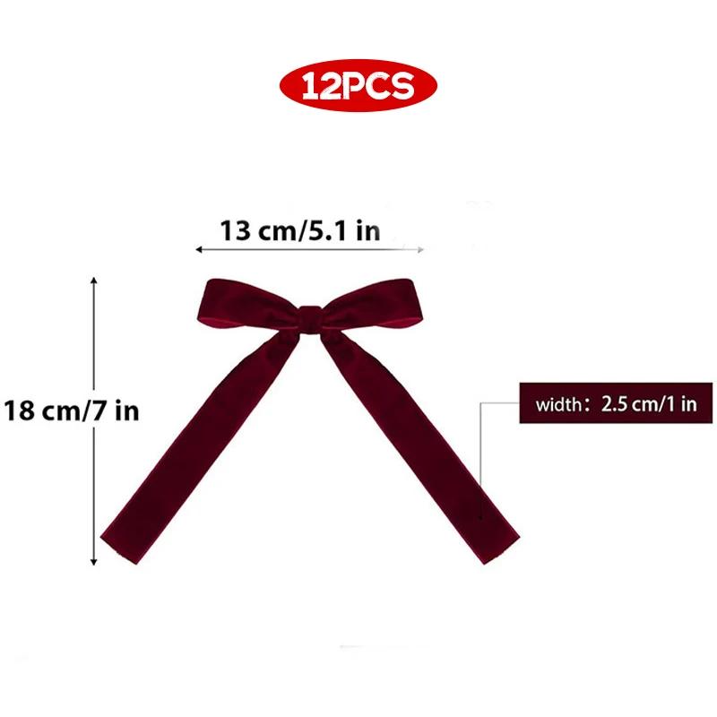 12PCS Red Velvet Christmas Bows for Christmas Tree Gift Decor Ribbon Bows for Xmas Wedding Birthday Holiday Party Decorations about 13x18cm вино красного
12PCS Red Velvet Christmas Bows for Christmas Tree Gift Decor Ribbon Bows for Xmas Wedding Birthday Holiday Party Decorations about 13x18cm вино красного