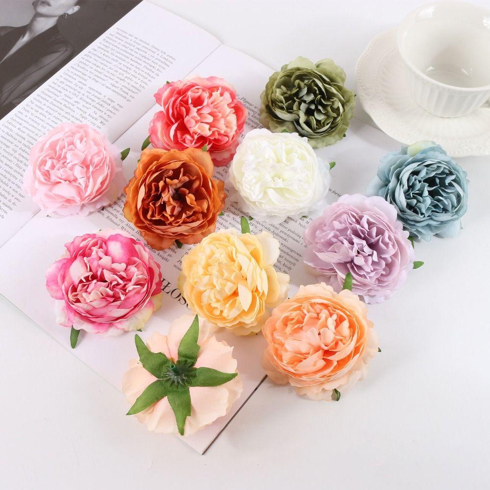 Wreaths Tea Fake Silk Silk Peony Head Artificial Flowers Microfiber Flowers Roses Head
Wreaths Tea Fake Silk Silk Peony Head Artificial Flowers Microfiber Flowers Roses Head
