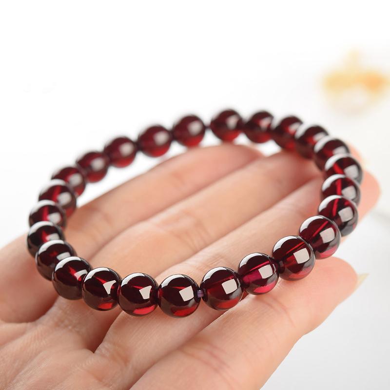 Natural Red Pomegranate Stone Bead Bracelet Women Man Dark Garnet Charm Bangles Yoga Meditation Friendship Gift Pulseras Mujer 8mm Beads&17cm(6.69inch)
Natural Red Pomegranate Stone Bead Bracelet Women Man Dark Garnet Charm Bangles Yoga Meditation Friendship Gift Pulseras Mujer 8mm Beads&17cm(6.69inch)