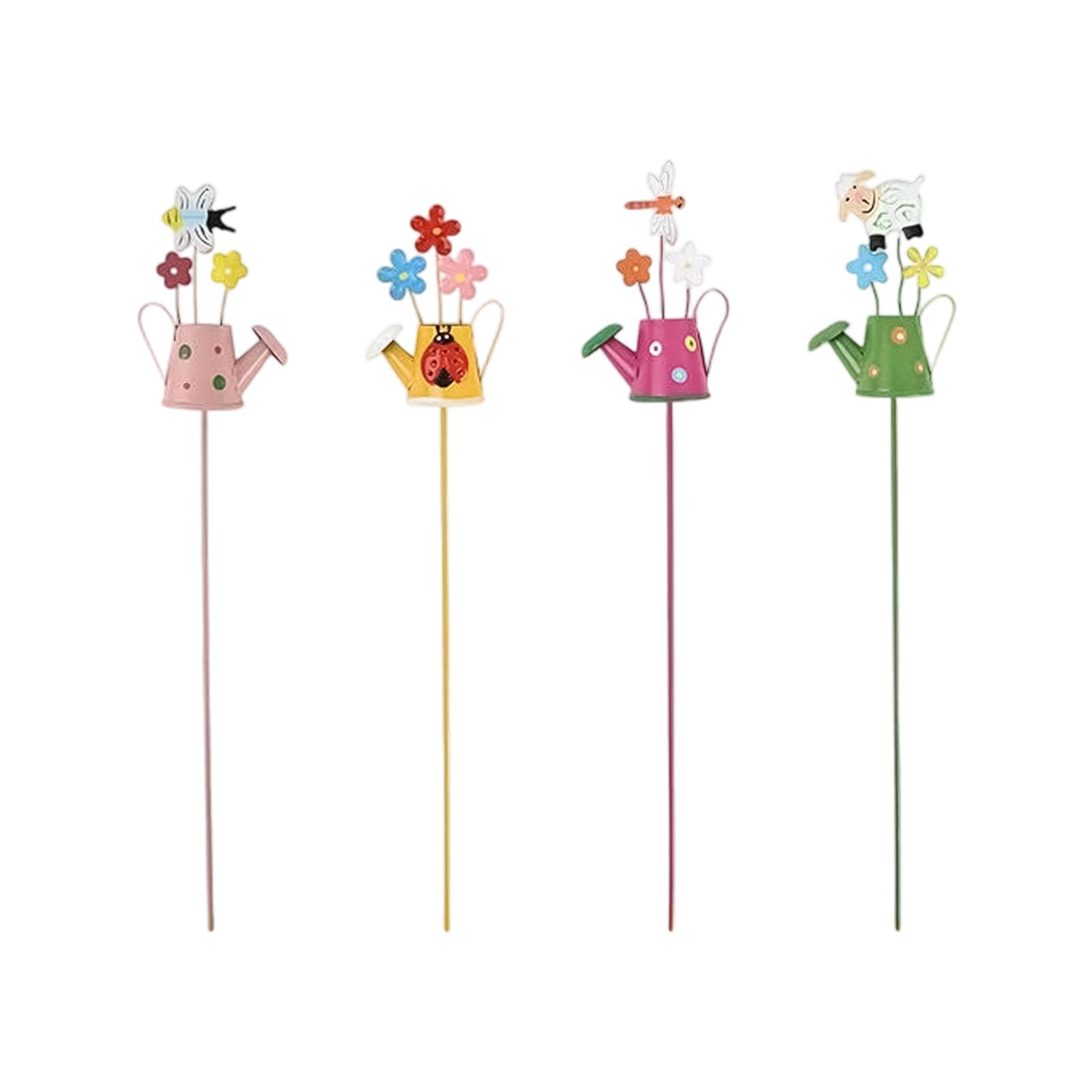 Set of 3 Metal Garden Stakes with Flower and Watering Can Design Decorative Outdoor Plant Stakes for Yard Lawn and Flower Pots One Size
Set of 3 Metal Garden Stakes with Flower and Watering Can Design Decorative Outdoor Plant Stakes for Yard Lawn and Flower Pots One Size