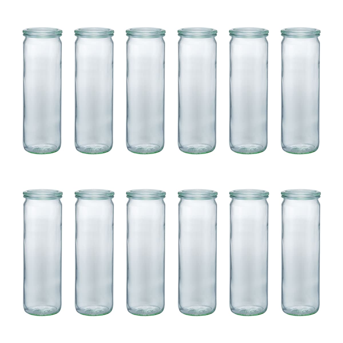 WECK Canister Glass Canister Storage Container Storage Jar 600ml Set of WE-905-12 (Straight 12)
WECK Canister Glass Canister Storage Container Storage Jar 600ml Set of WE-905-12 (Straight 12)