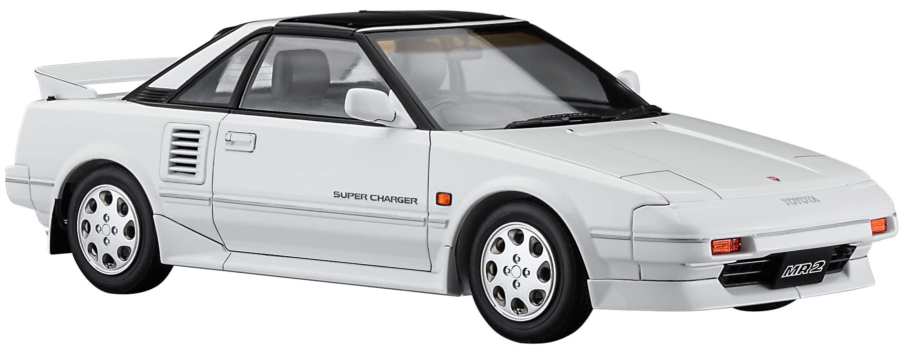 Hasegawa Historic Car Series Toyota MR2 Late Model Supercharger Plastic Model Kit HC45 1/24 (AW11) G-Limited (T-bar Roof)
Hasegawa Historic Car Series Toyota MR2 Late Model Supercharger Plastic Model Kit HC45 1/24 (AW11) G-Limited (T-bar Roof)