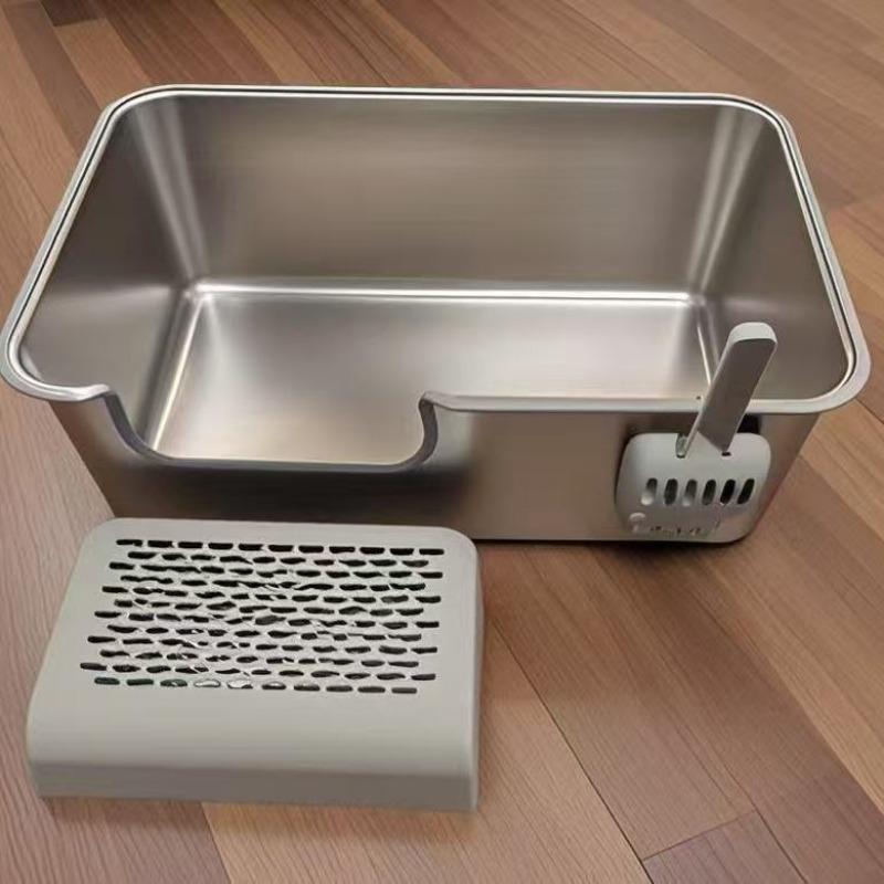 Stainless Steel Cat Litter Box Extra Large Space Cat Toilet Durable Indoor Cats Sandbox High-Sided Leak-Proof Metal Cats Toilets
Stainless Steel Cat Litter Box Extra Large Space Cat Toilet Durable Indoor Cats Sandbox High-Sided Leak-Proof Metal Cats Toilets