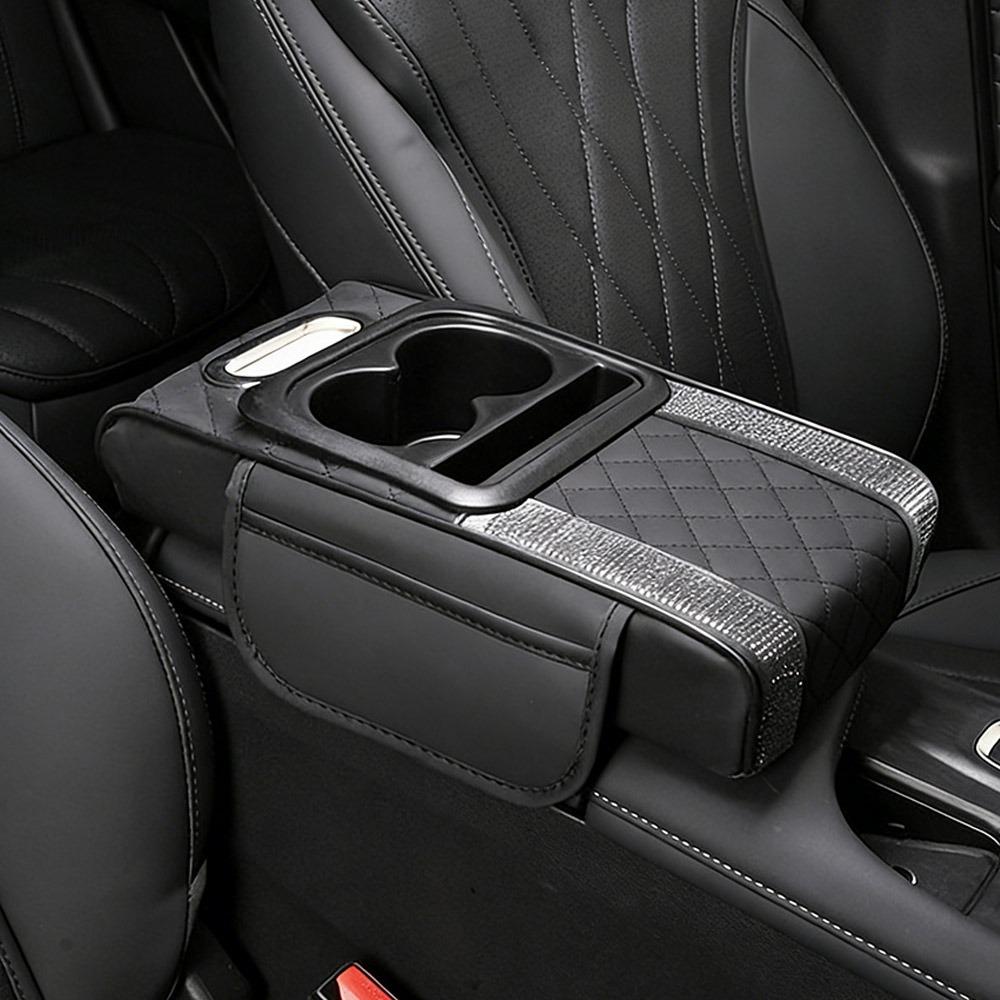 PU Leather Center Console Armrest Cushion with Cup Holder Tissue Box Height Increasing Car Armrest Pillow Multifunctional чорний
PU Leather Center Console Armrest Cushion with Cup Holder Tissue Box Height Increasing Car Armrest Pillow Multifunctional чорний