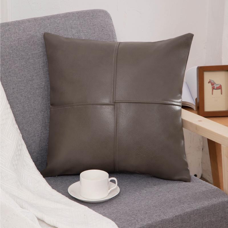 Luxury Leather Throw Pillow: Retro Solid Color Cushion for Sofa and Backrest, Perfect for Christmas Decor 45*45cm Cover (No Filling) серый/коричневый
Luxury Leather Throw Pillow: Retro Solid Color Cushion for Sofa and Backrest, Perfect for Christmas Decor 45*45cm Cover (No Filling) серый/коричневый