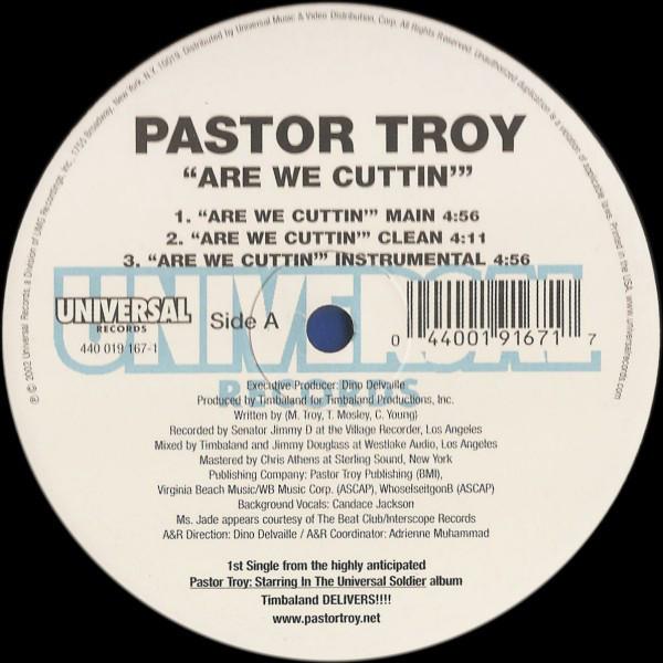 12inch Record PASTOR TROY - Are We Cuttin 4400191671 Universal Recor 2002 US Rap & Hip-Hop/R&B Used
12inch Record PASTOR TROY - Are We Cuttin 4400191671 Universal Recor 2002 US Rap & Hip-Hop/R&B Used