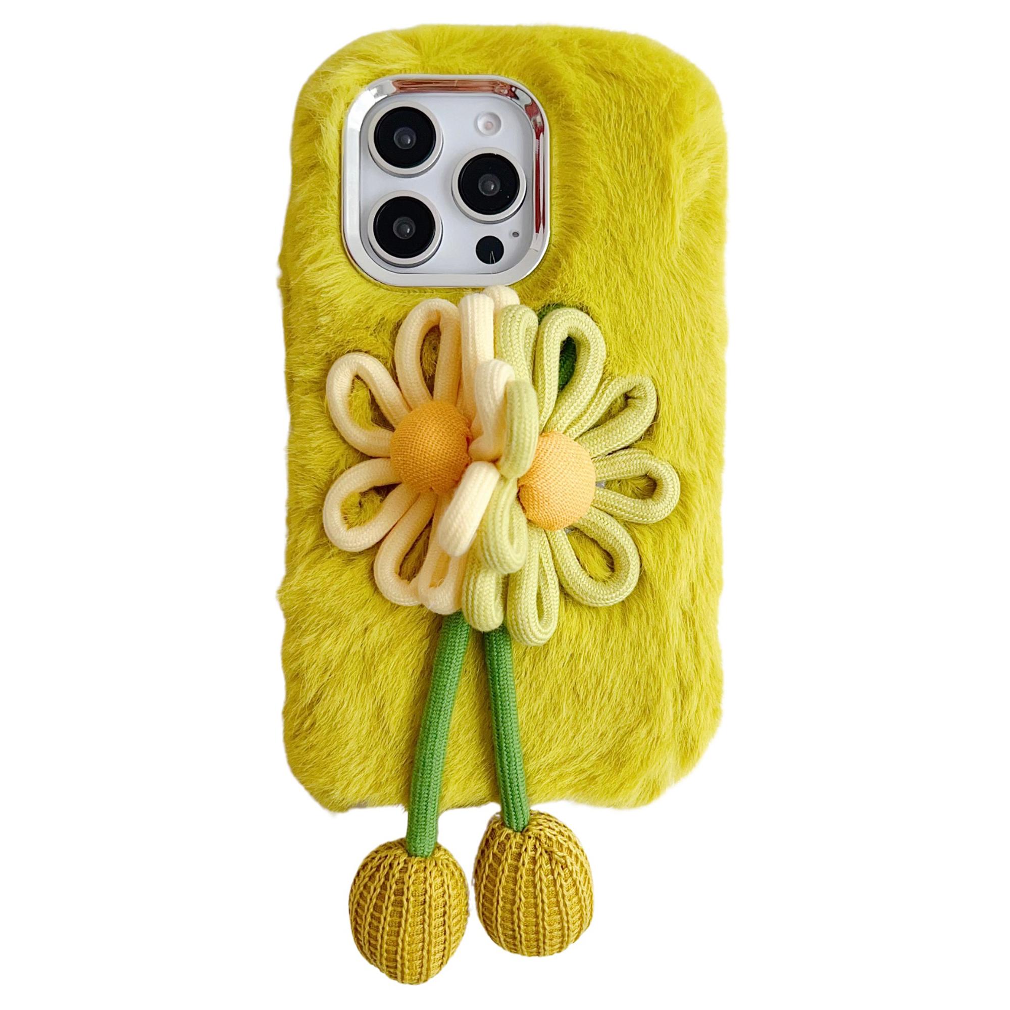 For iPhone 16 Pro Case Two Flowers Decor Outer Fluffy Plush Inner TPU Phone Cover A
For iPhone 16 Pro Case Two Flowers Decor Outer Fluffy Plush Inner TPU Phone Cover A