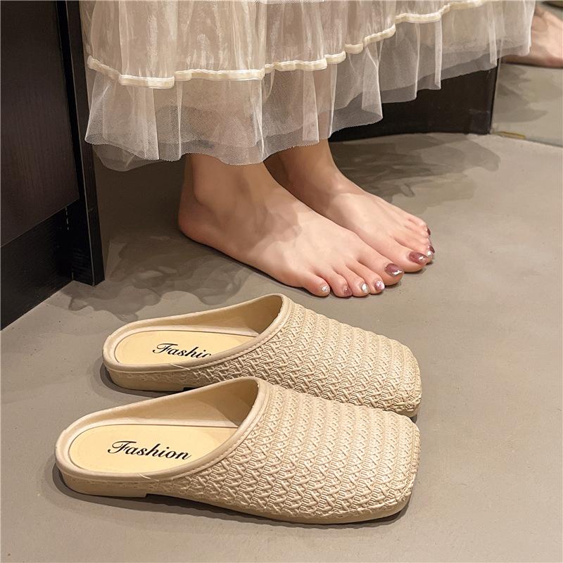 Baotou half slippers women s simple fashion flat sandals home non-slip lazy cool slippers women 40-41
Baotou half slippers women s simple fashion flat sandals home non-slip lazy cool slippers women 40-41