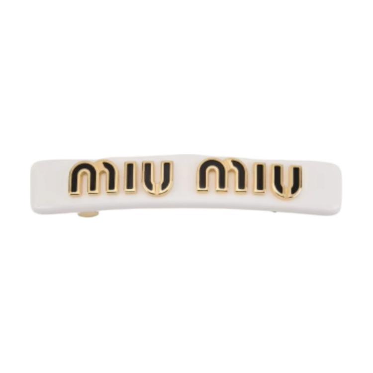 Miu Miu Letter Logo Glass Metal Hair Clip Women Hair Accessories Red Black White 5IF114_2F72 White
Miu Miu Letter Logo Glass Metal Hair Clip Women Hair Accessories Red Black White 5IF114_2F72 White
