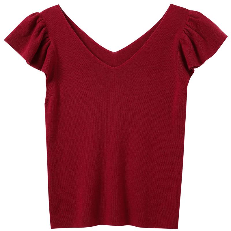 San Cai Women s V-Neck Ruffle Sleeve Knit Top XL
San Cai Women s V-Neck Ruffle Sleeve Knit Top XL