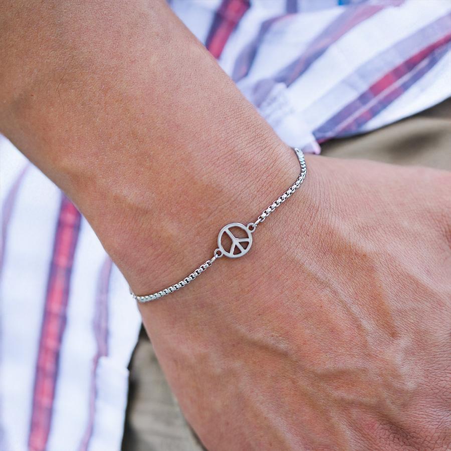 Noter New Unique Stainless Steel Men Bracelet Peace Symbol Anchor Braslet Adjustable Cuban Chain Link Braclet Perfect Gift Homme
Noter New Unique Stainless Steel Men Bracelet Peace Symbol Anchor Braslet Adjustable Cuban Chain Link Braclet Perfect Gift Homme