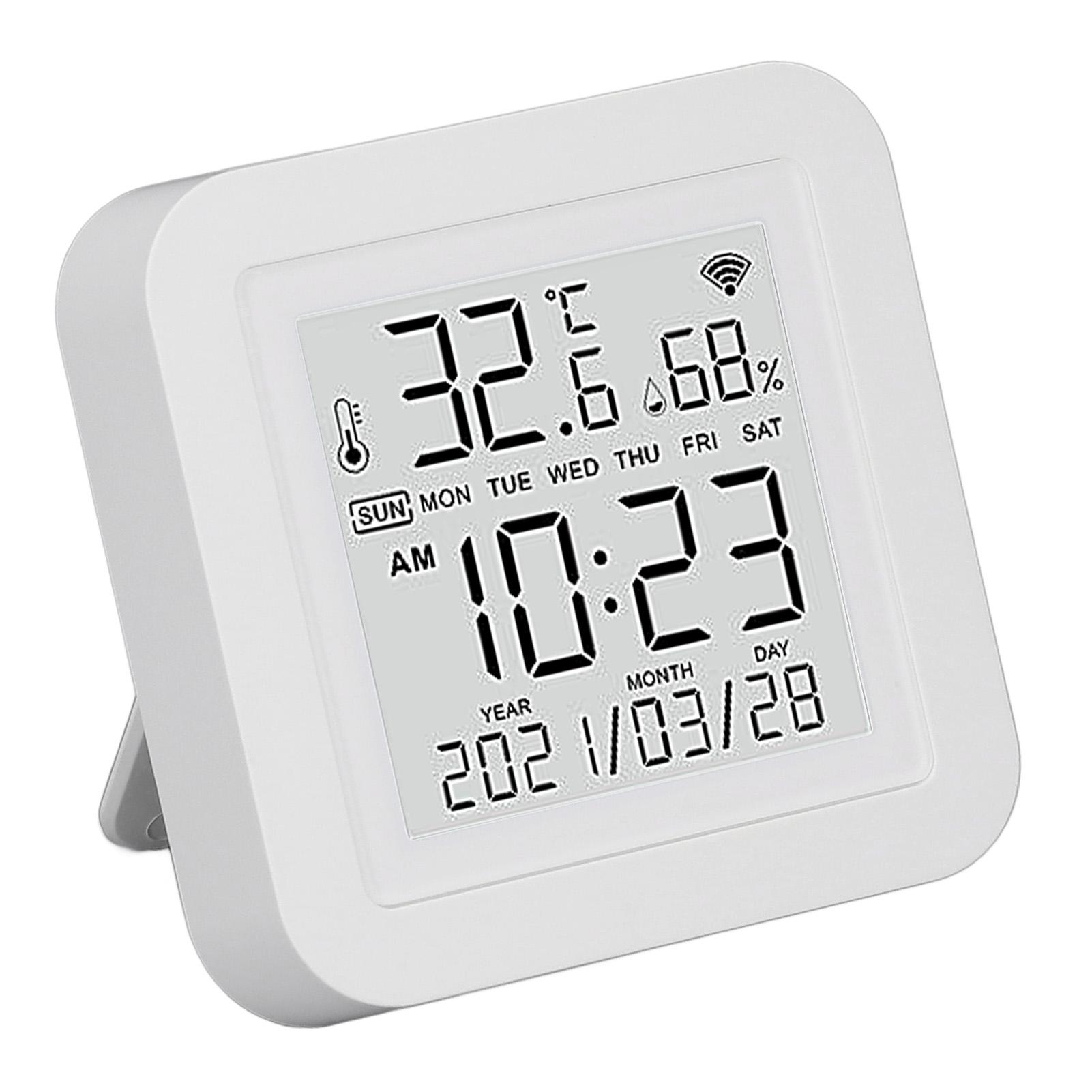 Digital Indoor Hygrometer, Large Screen Smart Temperature Humidity Sensor with 2.4GHZ Wireless Rl Time Monitor LED Indicator
Digital Indoor Hygrometer, Large Screen Smart Temperature Humidity Sensor with 2.4GHZ Wireless Rl Time Monitor LED Indicator