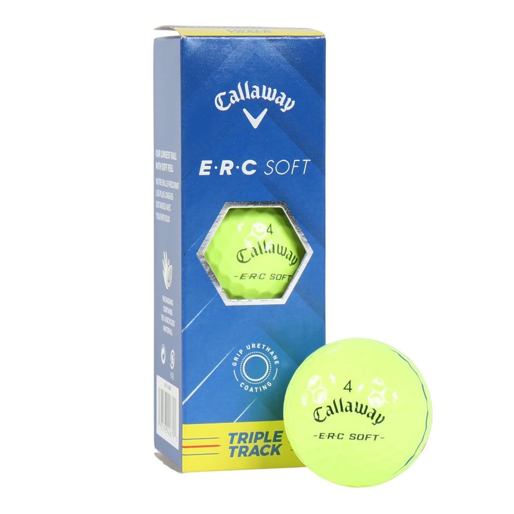 Callaway Golf Ball ERCSOFT YLW 25 TT 3B Sleeve (Pack of 3) (YellowFFMen s, Lady s, Jr)
Callaway Golf Ball ERCSOFT YLW 25 TT 3B Sleeve (Pack of 3) (YellowFFMen s, Lady s, Jr)