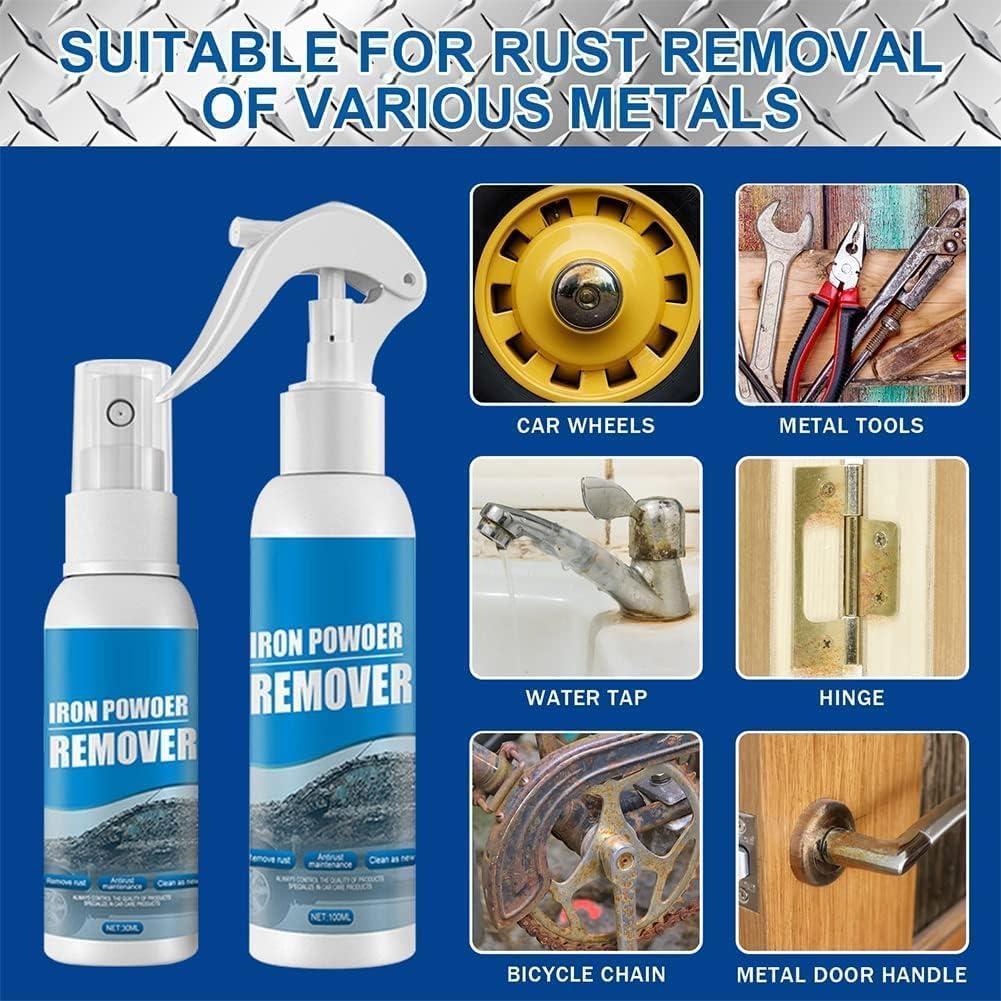 Iron Powder Remover, Car Rust Remover Spray, Rust Out Instant Remover Spray, Car Maintenance Powder Spray Rust Remover Iron Cleaning, Iron Powder 1 Pcs
Iron Powder Remover, Car Rust Remover Spray, Rust Out Instant Remover Spray, Car Maintenance Powder Spray Rust Remover Iron Cleaning, Iron Powder 1 Pcs