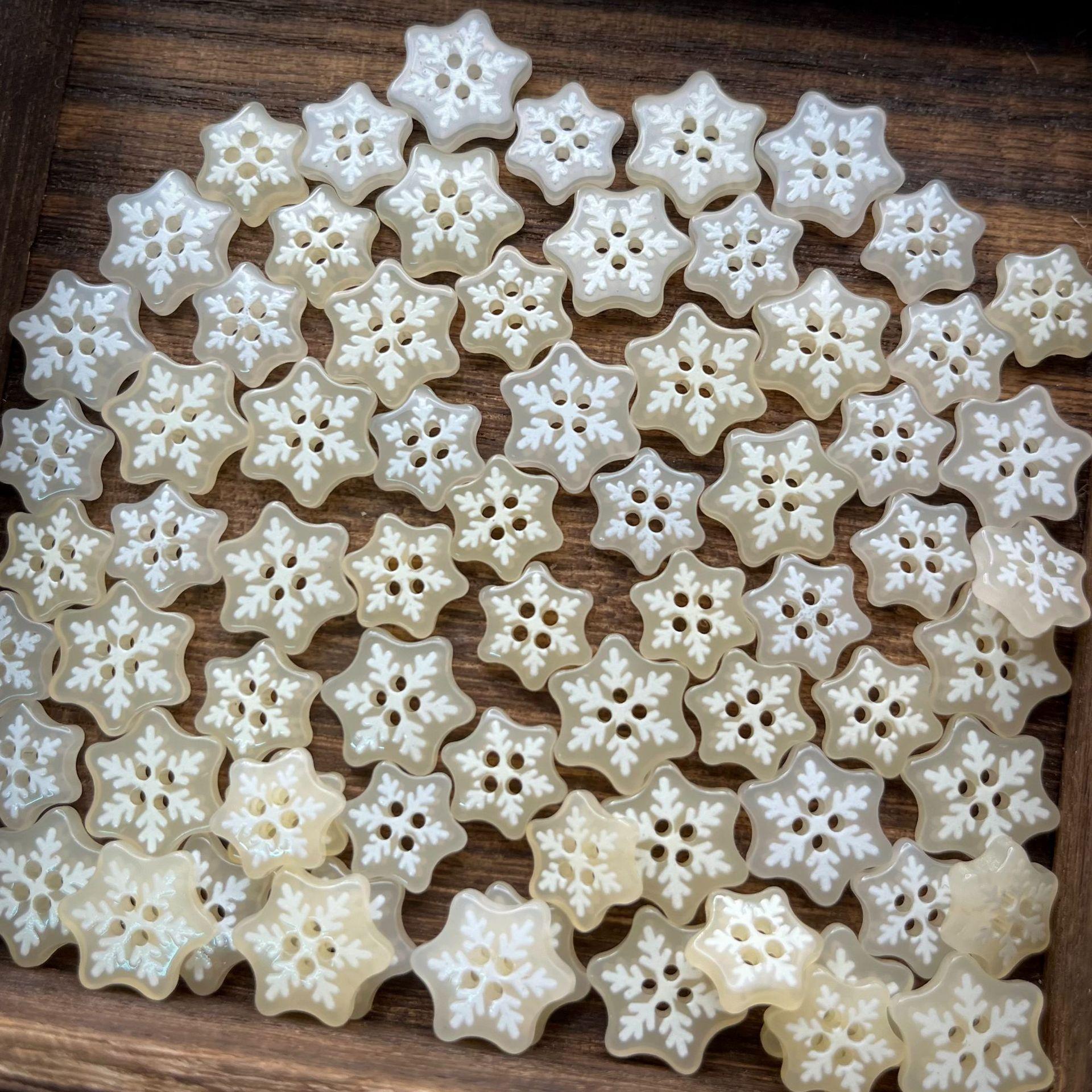 10pcs Snowflake Resin Button, White Handmade Decorative Scrapbook DIY Crafts Baby Clothing Accessorie Bead Jewelry 12.7mm
10pcs Snowflake Resin Button, White Handmade Decorative Scrapbook DIY Crafts Baby Clothing Accessorie Bead Jewelry 12.7mm
