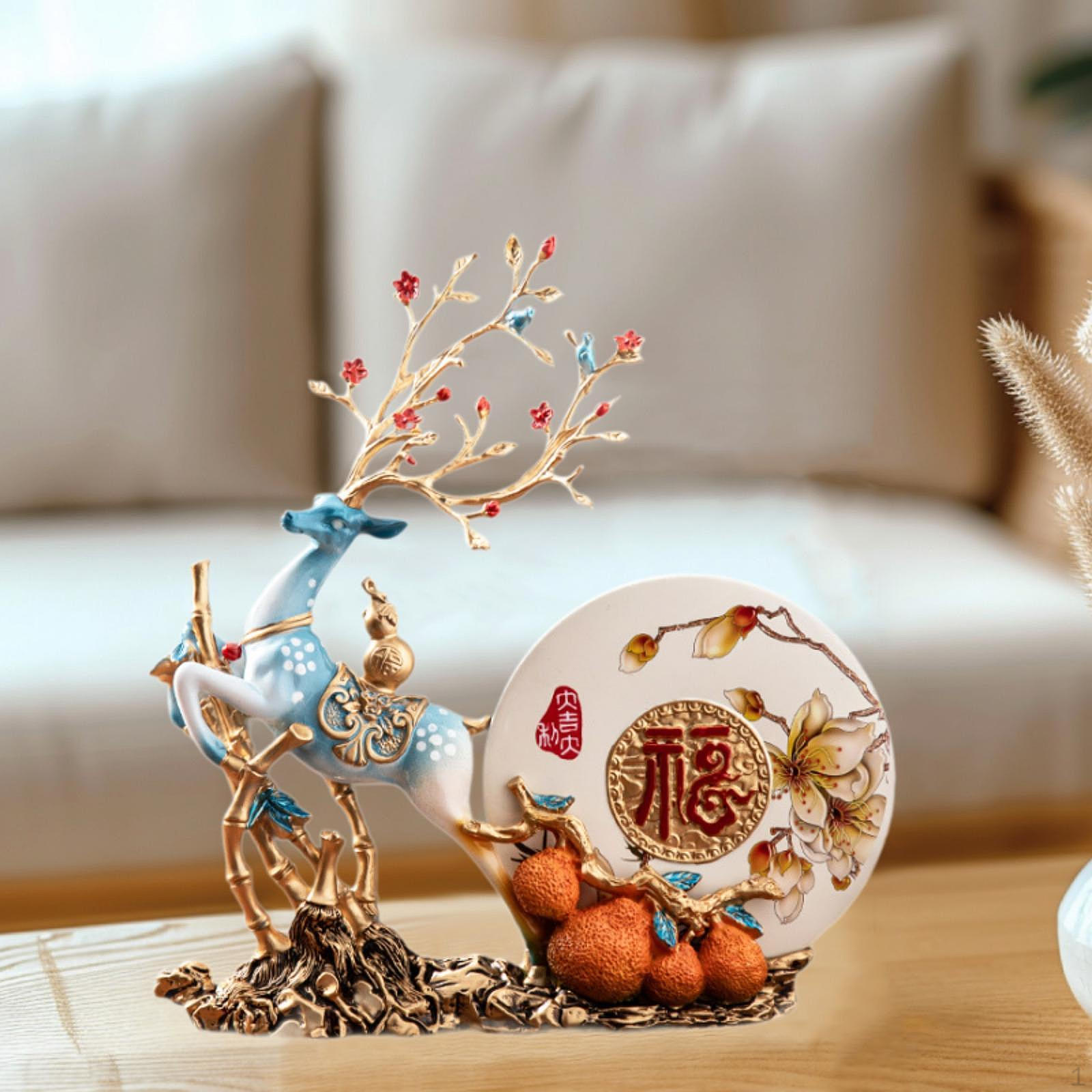 Deer Figurine Statue Creative Collections Desktop Ornament Sculpture for Bookshelf
Deer Figurine Statue Creative Collections Desktop Ornament Sculpture for Bookshelf