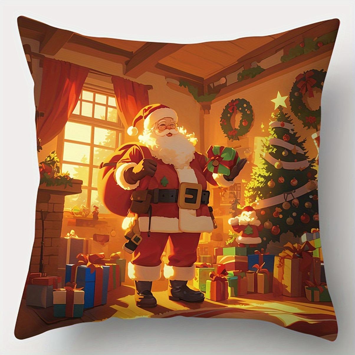 Christmas Santa Claus Throw Pillow: Festive Designs for a Cheerful Holiday Sofa room cushion cover home decoration new year gift 16x16Inch
Christmas Santa Claus Throw Pillow: Festive Designs for a Cheerful Holiday Sofa room cushion cover home decoration new year gift 16x16Inch