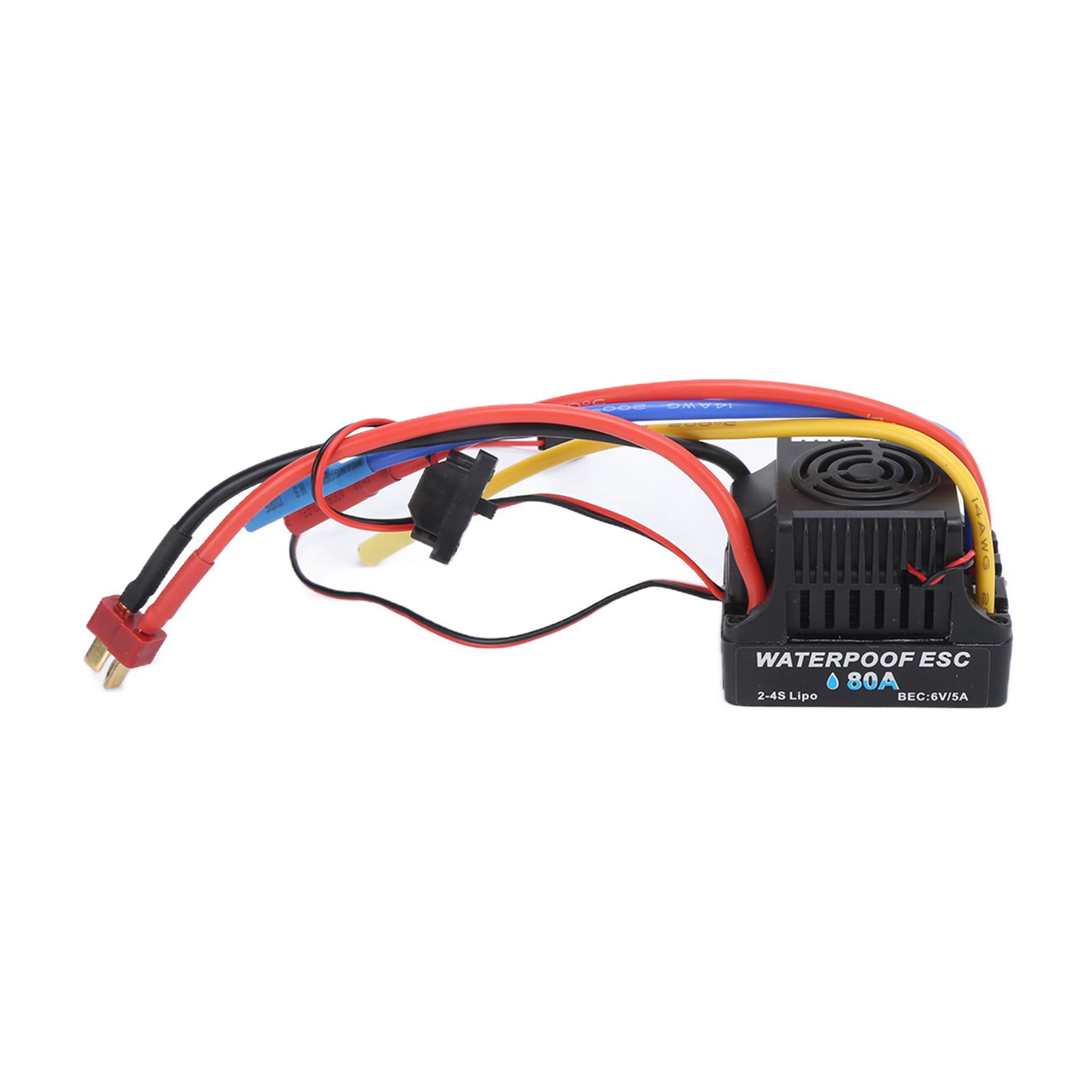 Electronic Speed Controller 80A ESC Waterproof Brushless Heat Dissipation ESC for 18RC Car
Electronic Speed Controller 80A ESC Waterproof Brushless Heat Dissipation ESC for 18RC Car