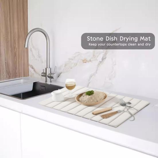 Drying Fast Dry Pad Roll-up Heat-resistant Mat for Kitchen Counter Foldable Diatomaceous Earth Water Absorption Pad for Utensils Pots And Bottles
Drying Fast Dry Pad Roll-up Heat-resistant Mat for Kitchen Counter Foldable Diatomaceous Earth Water Absorption Pad for Utensils Pots And Bottles