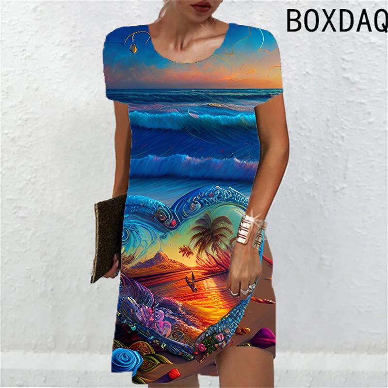New Summer Dress For Womens Fashion Abstract 3D Digital Printing A-Line Dress Large Size Short Sleeve O-Neck Casual Dresses S
New Summer Dress For Womens Fashion Abstract 3D Digital Printing A-Line Dress Large Size Short Sleeve O-Neck Casual Dresses S
