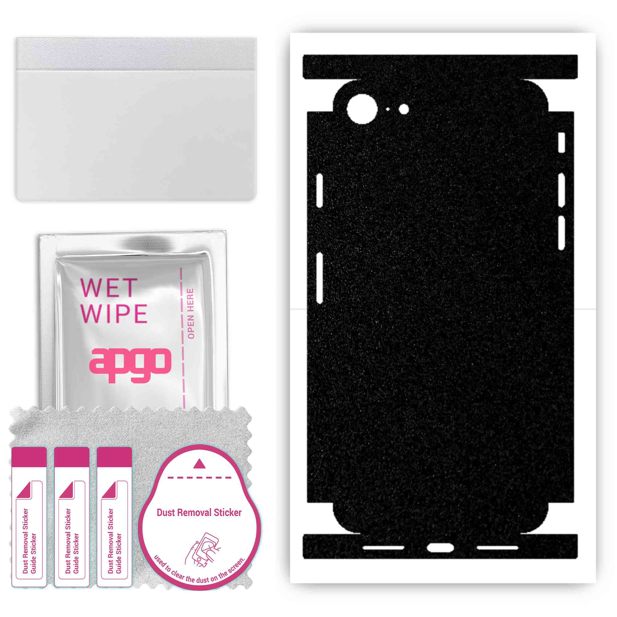 Apgo Protective Skin Sticker for the back+sides compatible with Apple iPhone SE 2022, Full Wrap Film, Foil, Vinyl - Pattern Matte Black
Apgo Protective Skin Sticker for the back+sides compatible with Apple iPhone SE 2022, Full Wrap Film, Foil, Vinyl - Pattern Matte Black