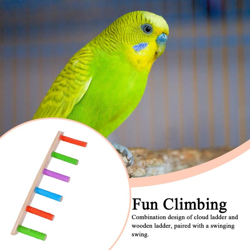 Parrot Ladder Wooden Cockatiel Ladder Toys Heavy Duty Multifunctional Claw Sharpening Tools Interactive Crate Accessories For красный
Parrot Ladder Wooden Cockatiel Ladder Toys Heavy Duty Multifunctional Claw Sharpening Tools Interactive Crate Accessories For красный