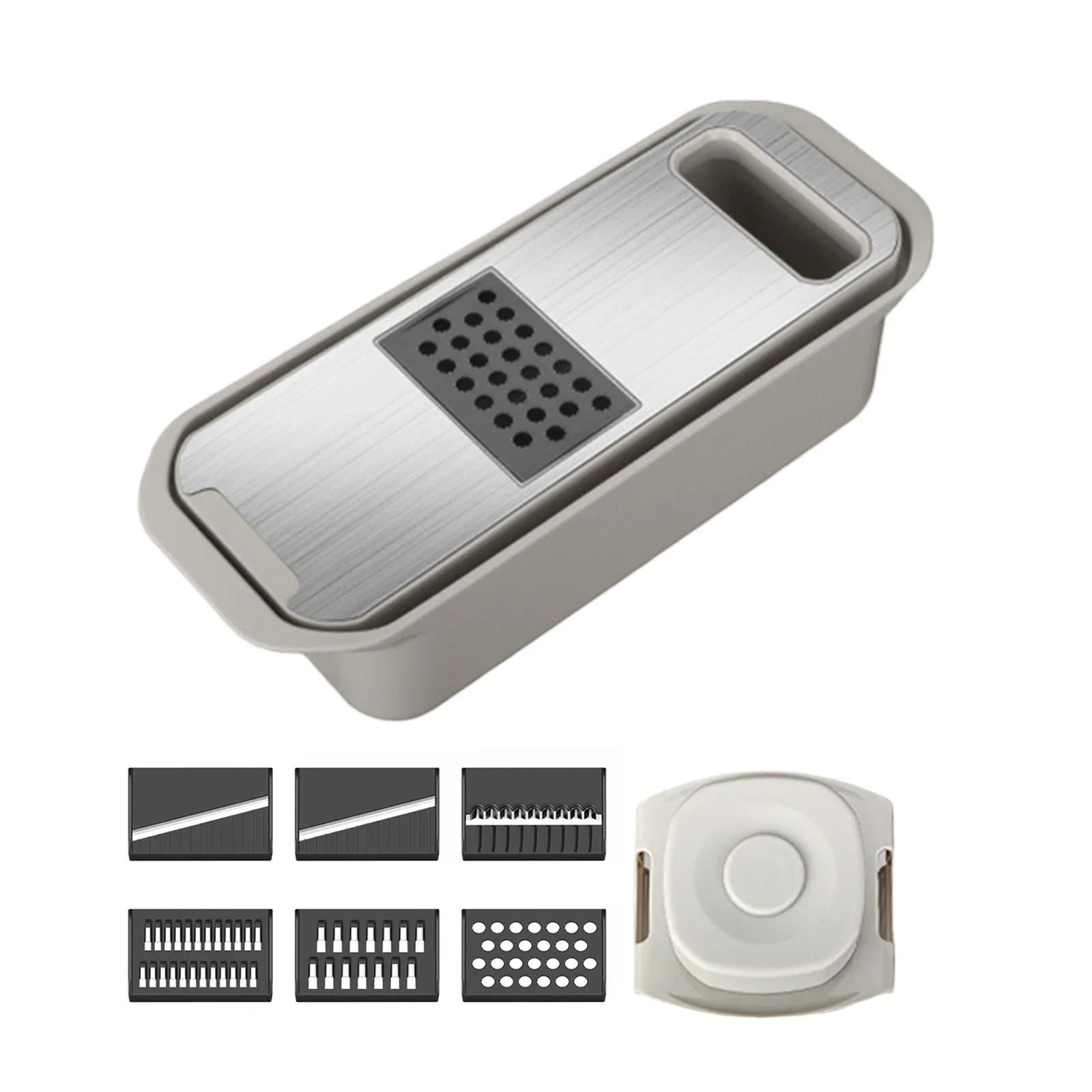 For Cheese For Fruits 6 In 1 Slicer Cheese Grater Kitchen Tool Interchangeable Blades Non-Slip Base User-Friendly зелёный
For Cheese For Fruits 6 In 1 Slicer Cheese Grater Kitchen Tool Interchangeable Blades Non-Slip Base User-Friendly зелёный