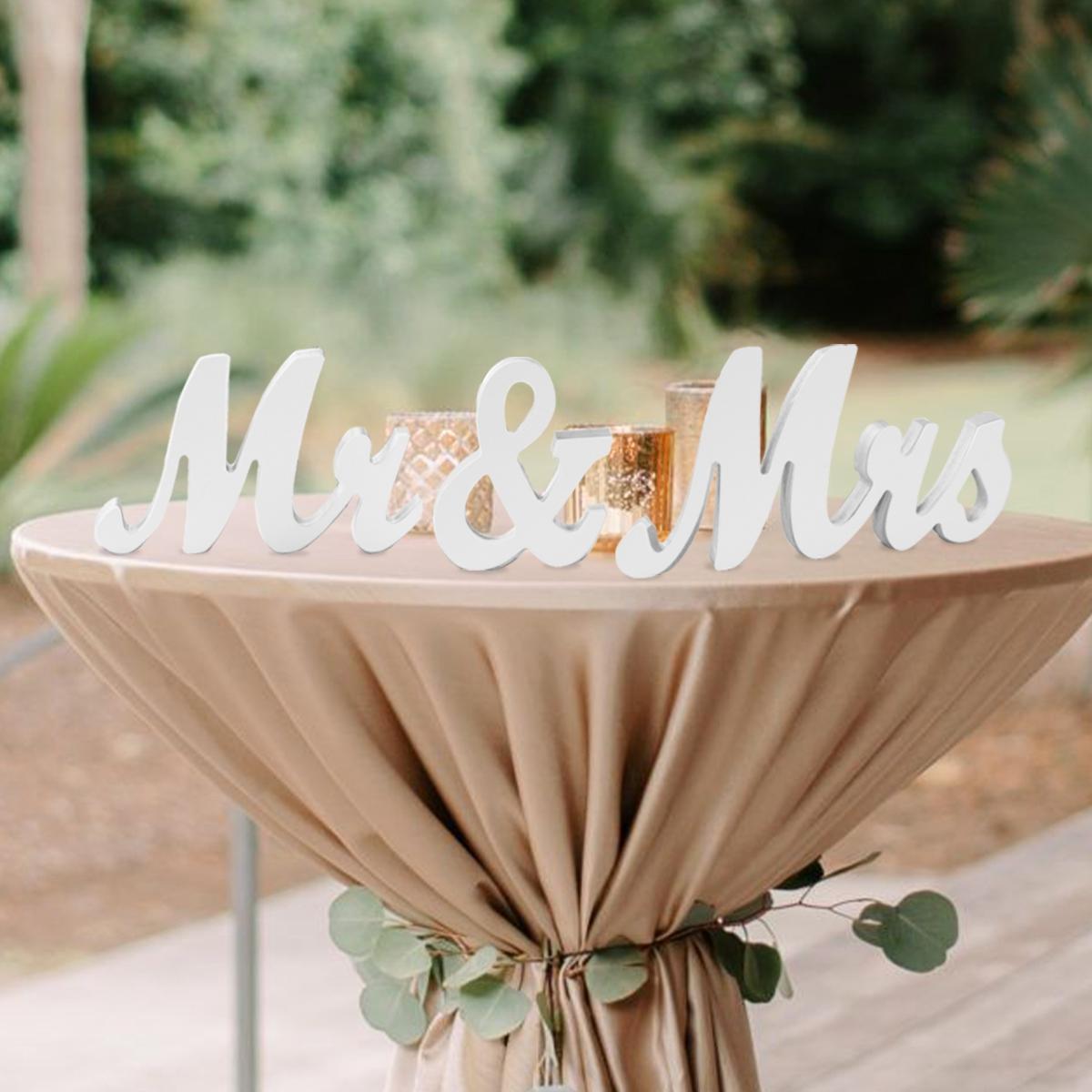 3Pcs/set Mr & Mrs White Letter PVC Sign for Rustic Wedding Decoration Favor Married Party Table Ornaments Photo Props Gift
3Pcs/set Mr & Mrs White Letter PVC Sign for Rustic Wedding Decoration Favor Married Party Table Ornaments Photo Props Gift