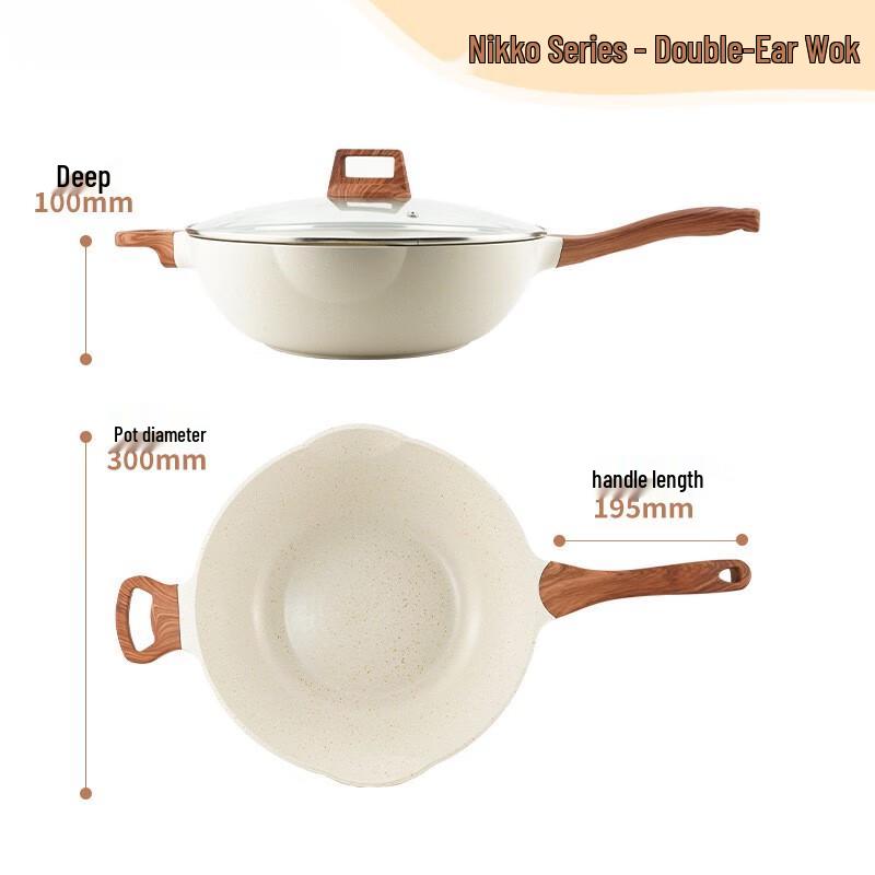 Zhi Shi Maifan Stone Non-stick Frying Pan with Glass Lid
Zhi Shi Maifan Stone Non-stick Frying Pan with Glass Lid