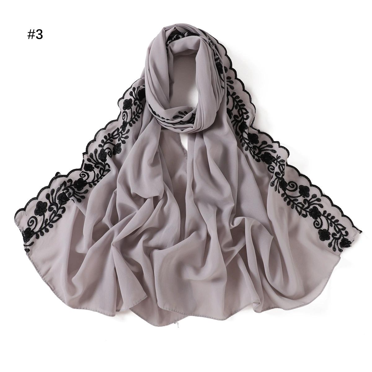 New Embroidery Lace Chiffon Scarf Hijab Long Shawl Scarves Light Scarf Headscarf Shawl Turban Hijabs For Womenramadan Bandanas
New Embroidery Lace Chiffon Scarf Hijab Long Shawl Scarves Light Scarf Headscarf Shawl Turban Hijabs For Womenramadan Bandanas