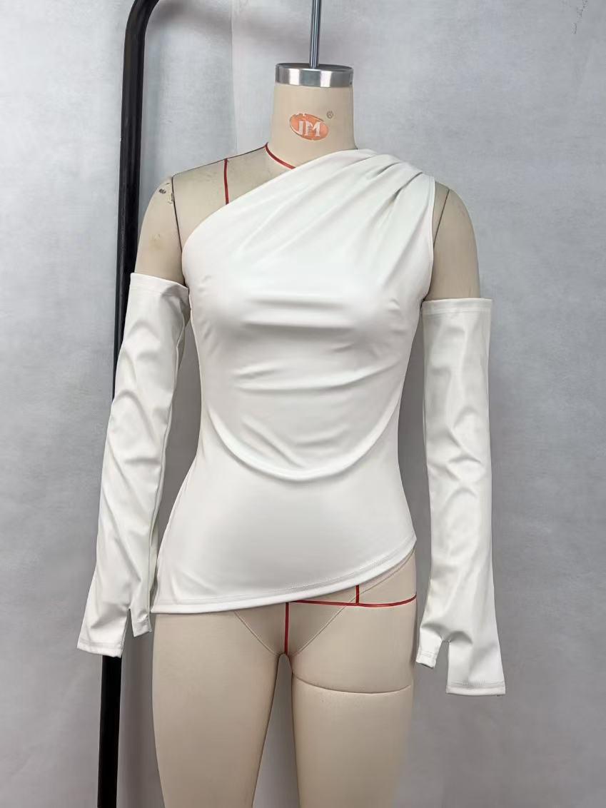 Европейский и американский женский асимметричный жилет без рукавов из искусственной кожи и модный комплект рукавов S белый
Европейский и американский женский асимметричный жилет без рукавов из искусственной кожи и модный комплект рукавов S белый