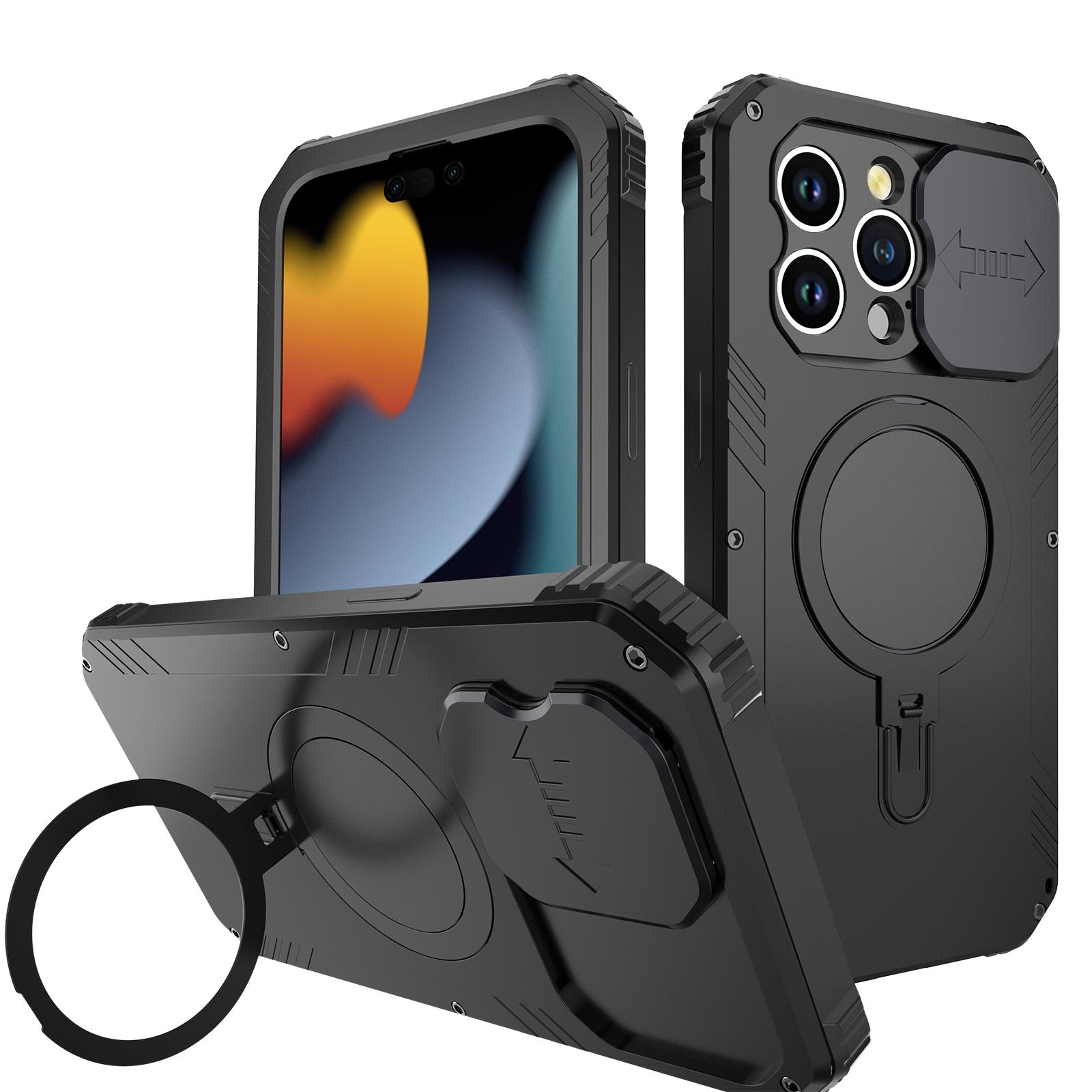 Magnetic Drop-roof Metal+Silicone Case for iPhone 15 Pro Camera Slider Tempered Glass Film Cover Compatible with MagSafe Black
Magnetic Drop-roof Metal+Silicone Case for iPhone 15 Pro Camera Slider Tempered Glass Film Cover Compatible with MagSafe Black