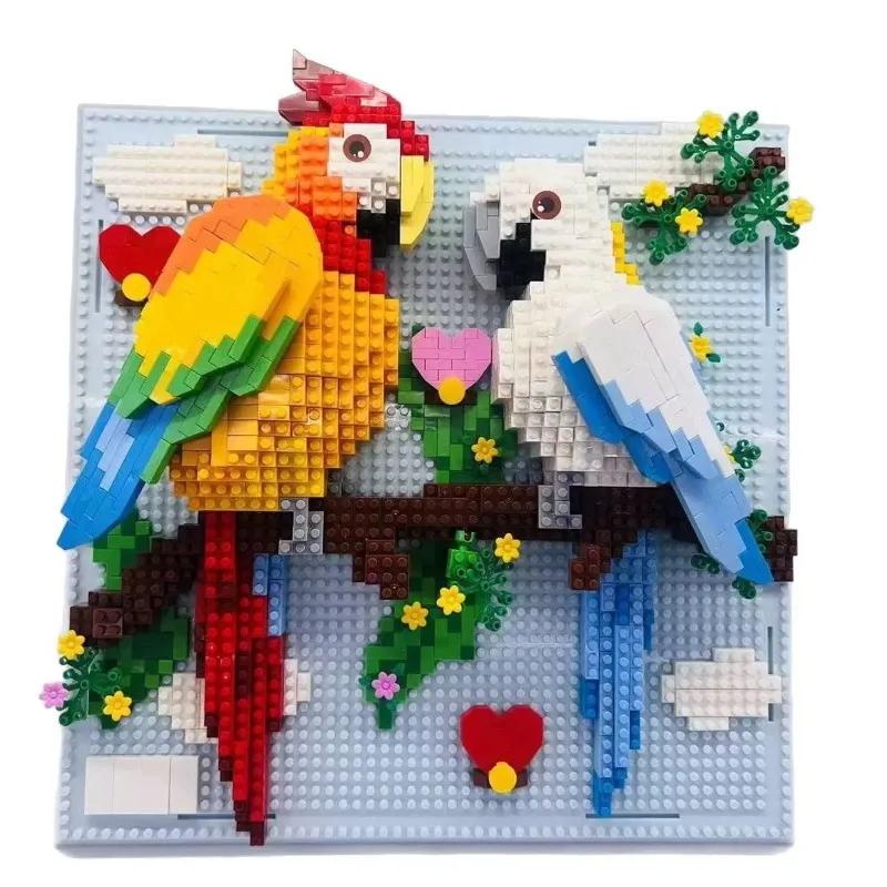 Animal Construction Blocks Parrot /Chameleon Animal Wall Hanging Drawing Miniature Construction Blocks Plaything
Animal Construction Blocks Parrot /Chameleon Animal Wall Hanging Drawing Miniature Construction Blocks Plaything