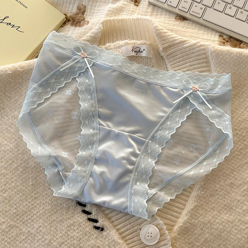 Женские летние сексуальные кружевные сетчатые бесшовные трусы-слипы из ледяного шелка с хлопковой ластовицей XL синий
Женские летние сексуальные кружевные сетчатые бесшовные трусы-слипы из ледяного шелка с хлопковой ластовицей XL синий