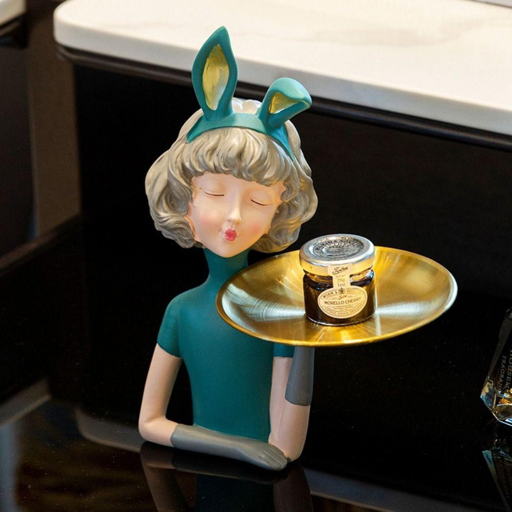 Resin Character Statue Tray Creative Storage Display Plate Rabbit Ear Girl Sculpture Coffee Table рожевий
Resin Character Statue Tray Creative Storage Display Plate Rabbit Ear Girl Sculpture Coffee Table рожевий