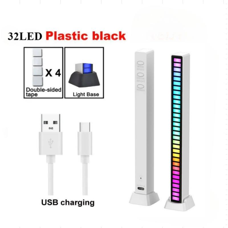 RGB Music Sound Control 32 LED Pickup Light - Rhythm Atmosphere Light for Bar/Car/TV/Gaming Computer Desktop Decor Lamp
RGB Music Sound Control 32 LED Pickup Light - Rhythm Atmosphere Light for Bar/Car/TV/Gaming Computer Desktop Decor Lamp